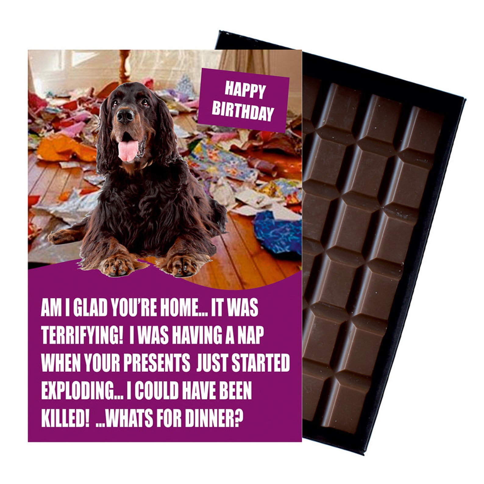 Gordon Setter Birthday Gift for Dog Lovers Funny Pedigree Etsy