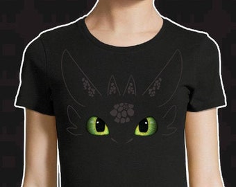 Toothless Night Fury Face Womens size small - XXL T-shirt