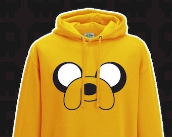 Adventure Time Jake the Dog Adults Hoodie/Hooded Sweatshirt sizes S-XXL
