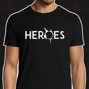 Heroes logo eclipse Mens size small - XXL T-shirt