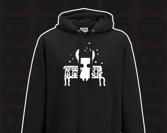 Hollow Knight rest/save silhouette Hoodie/Hooded Sweatshirt sizes S-XXL