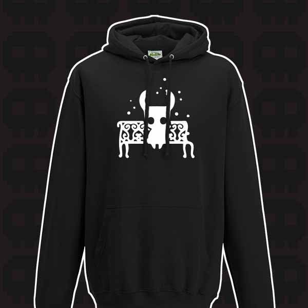 Hollow Knight rest/save silhouette Hoodie/Hooded Sweatshirt sizes S-XXL