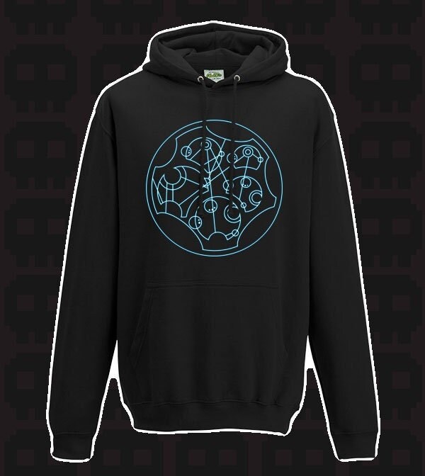 Wibbly Wobbly Timey Wimey Doctor Who Quote in Gallifreyan Adults Hoodie ...