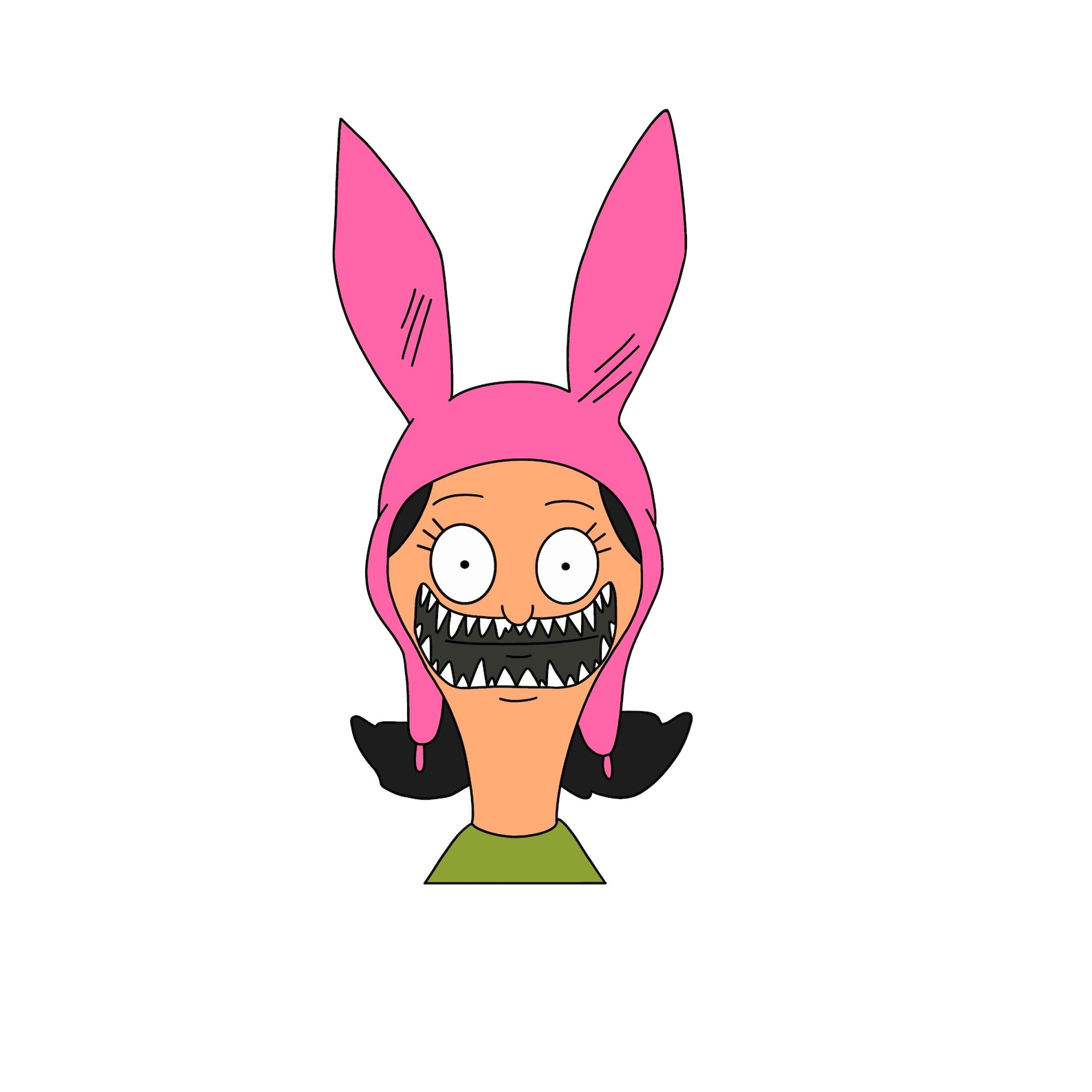 Louise Belcher Nightmares Laptop Hydroflask Sticker | Etsy