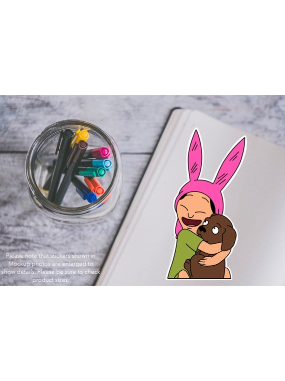 Louise Belcher Puppy Love Laptop Sticker Bob's Burgers 