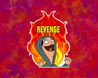 Louise Belcher Revenge Laptop Sticker | Bob's Burgers