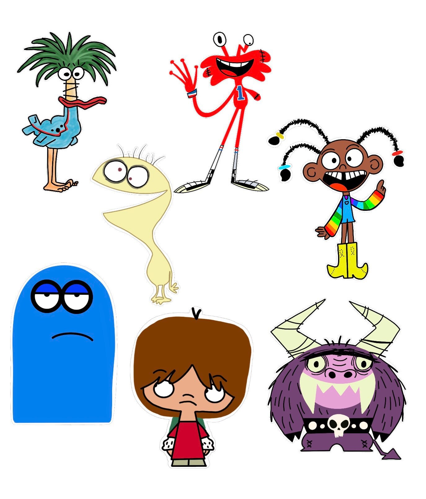 Fosters Home for Imaginary Friends Sticker Set | Etsy
