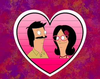 Bob and Linda Valentine Sticker | Bob's Burgers