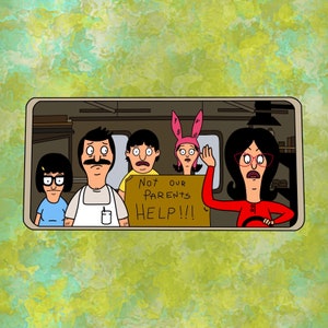 Bob&#39;s Burgers Belcher Kids Not our Parents Laptop Sticker