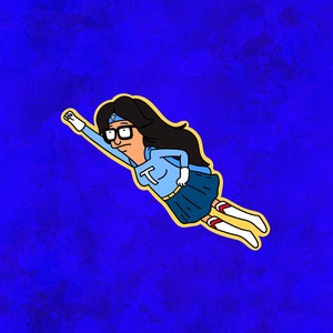 Tina Belcher as Super Tina Laptop Sticker | Bob&#39;s Burgers
