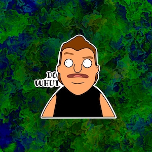 Bob&#39;s Burgers Zeke Do Whut Laptop, Water Bottle Sticker