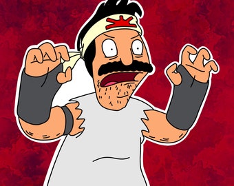 Bob Belcher Burgerboss Laptop Sticker | Bob’s Burgers