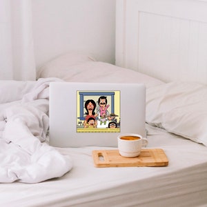 Belcher Family Photo Laptop Sticker | Bob's Burgers | Baby Belchers