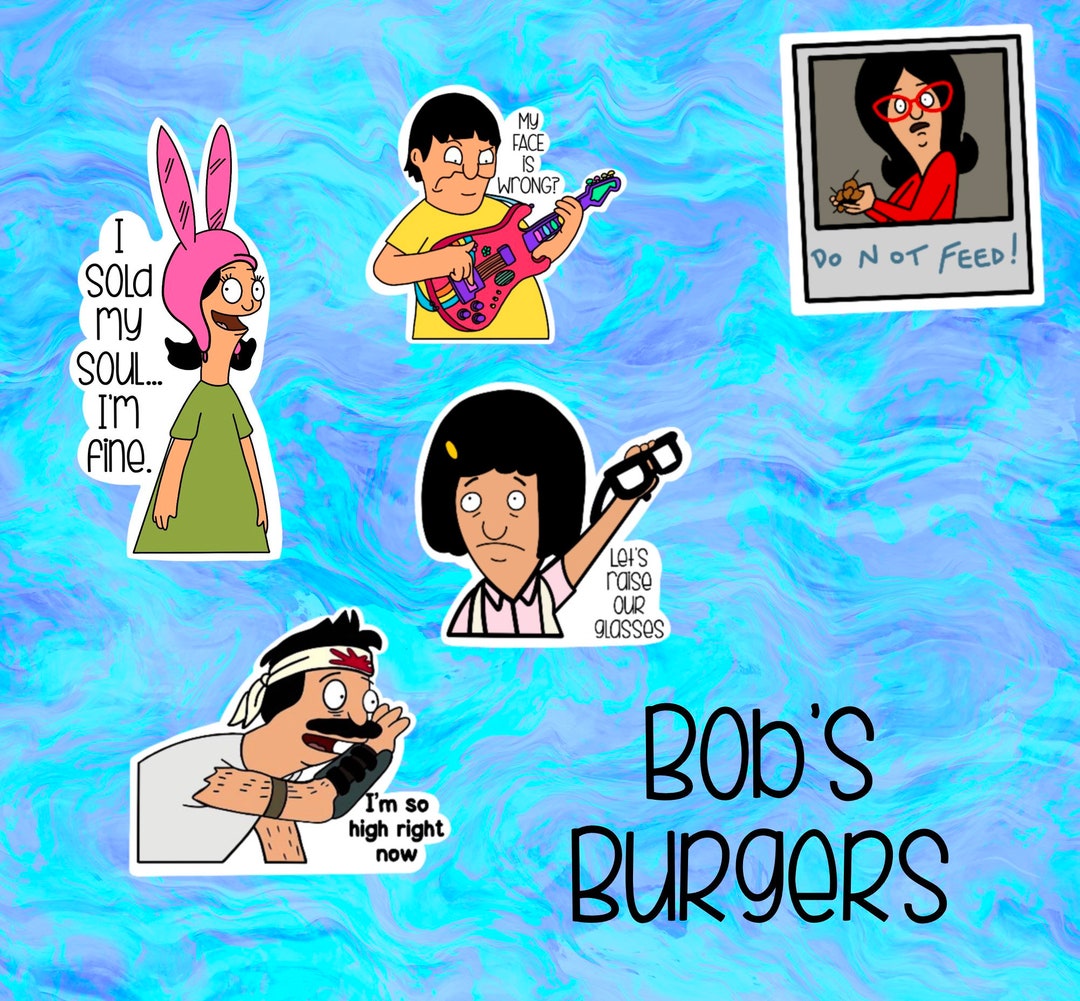 Bob's Burgers Laptop Stickers | Sticker Pack - Etsy