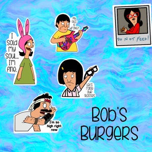 Bob&#39;s Burgers Laptop Stickers | Sticker Pack