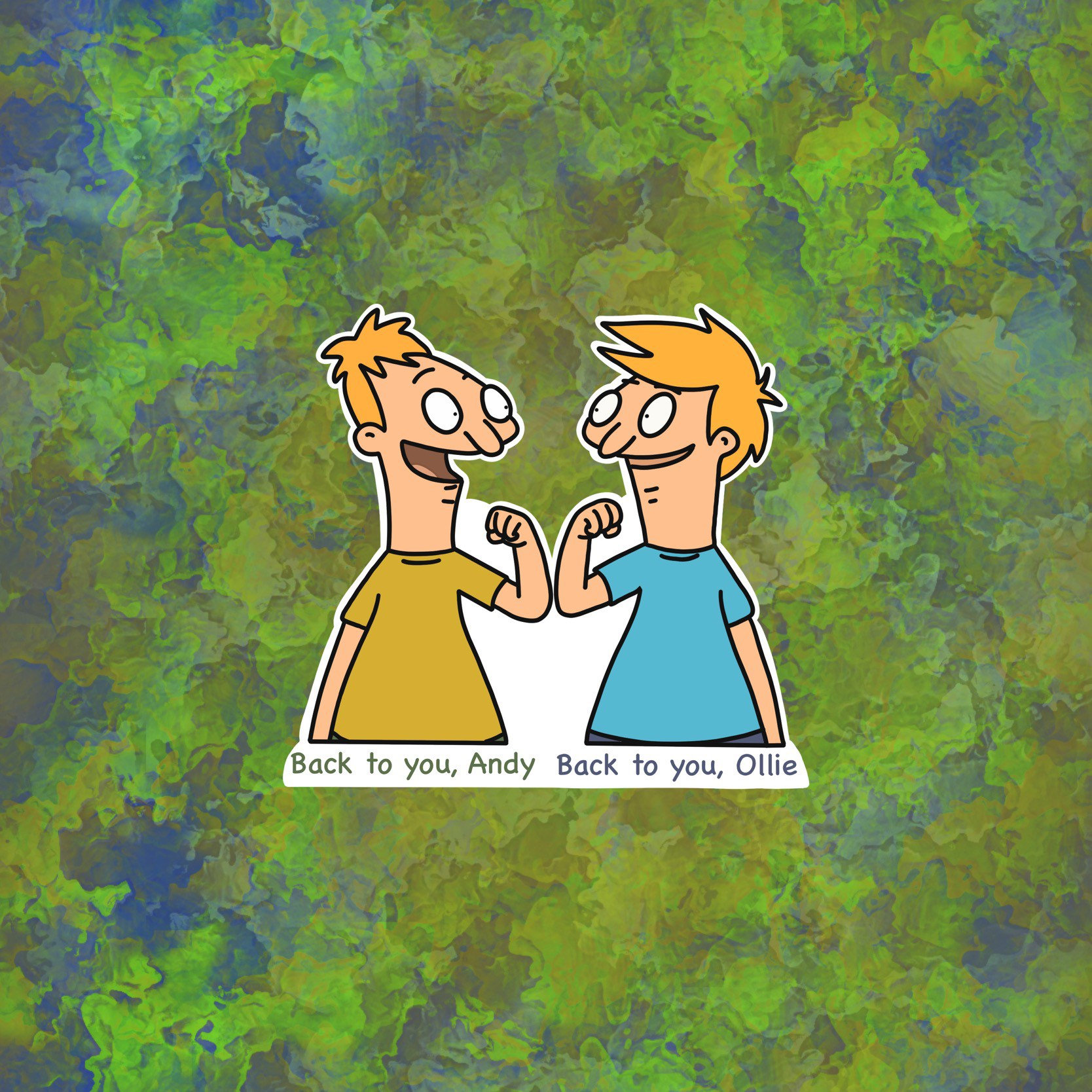 Bob's Burgers Andy and Ollie Laptop Hydroflask Sticker Etsy