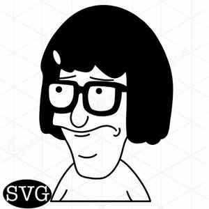 Tina Belcher SVG Cut File | Cricut Cut File | Digital Download | Bob&#39;s Burgers SVG