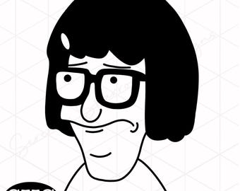 SVG-snijbestand van Tina Belcher: Bob's Burgers (digitale download)