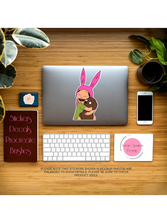 Louise Belcher Laptop Sticker Bob's Burgers 