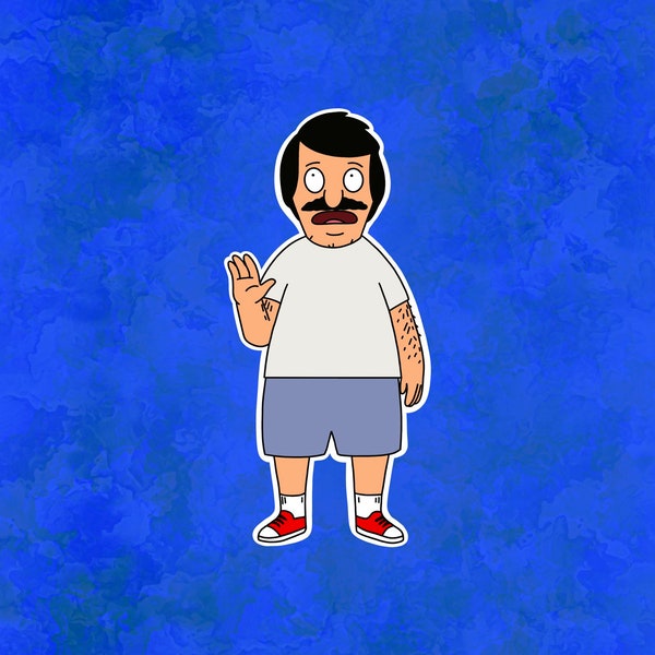 Gene Belcher as Bob Laptop Sticker | Bob's Burgers