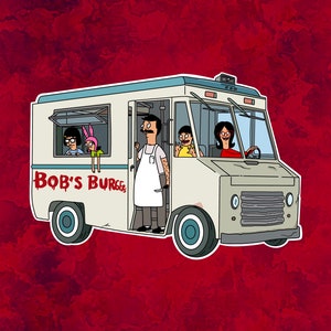 Bob&#39;s Burgers Food Truck Laptop Sticker