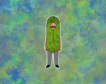 Bob Belcher Pickle Laptop Sticker | Bob&#39;s Burgers