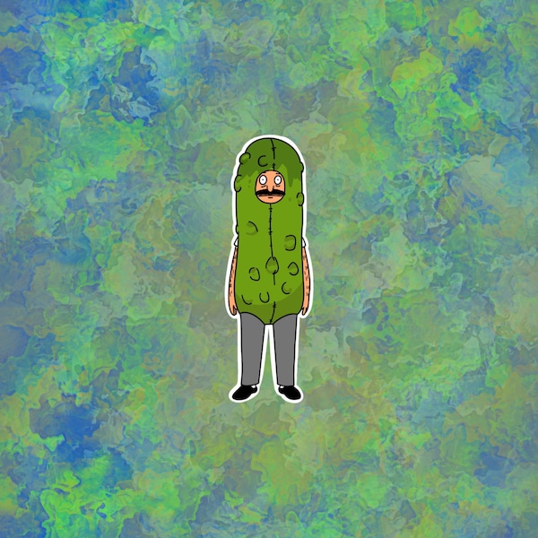 Bob Belcher Pickle Laptop Sticker | Bob's Burgers