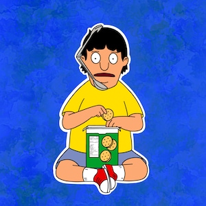 Gene Belcher Conversations with Ken Laptop Sticker | Bob&#39;s Burgers