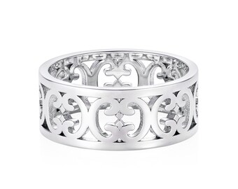 Bague Sterling Silver Baron Pattern