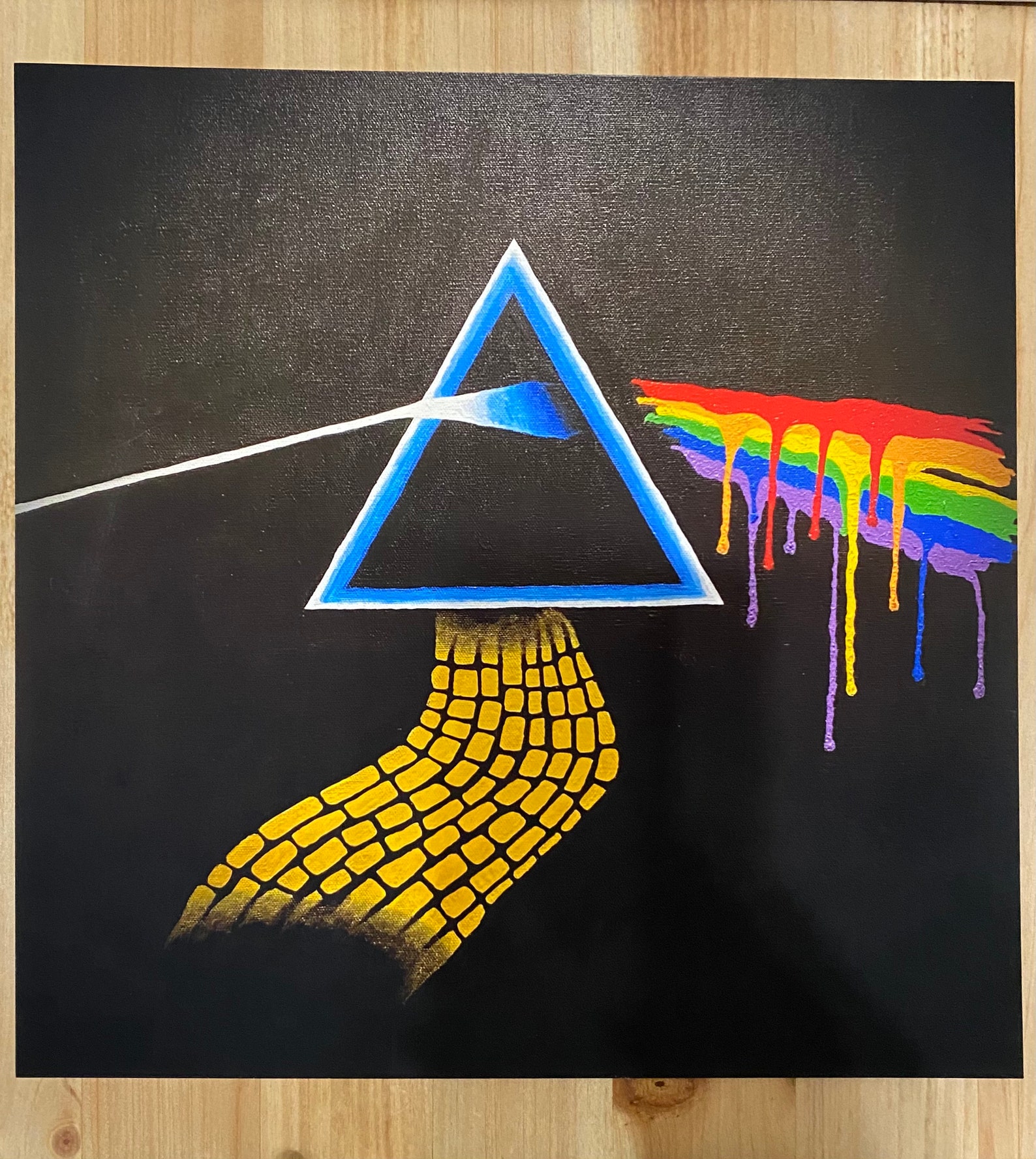 Pink Floyd Dark Side of the Rainbow/dark Side of the Moon Etsy Pink Floyd Dark Side of the Rainbow/dark Side of the Moon Etsy