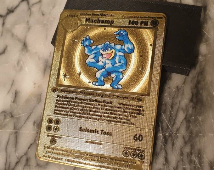 Gold Pokemon Cards Gold Plated Metal by ExtremePokemonCards