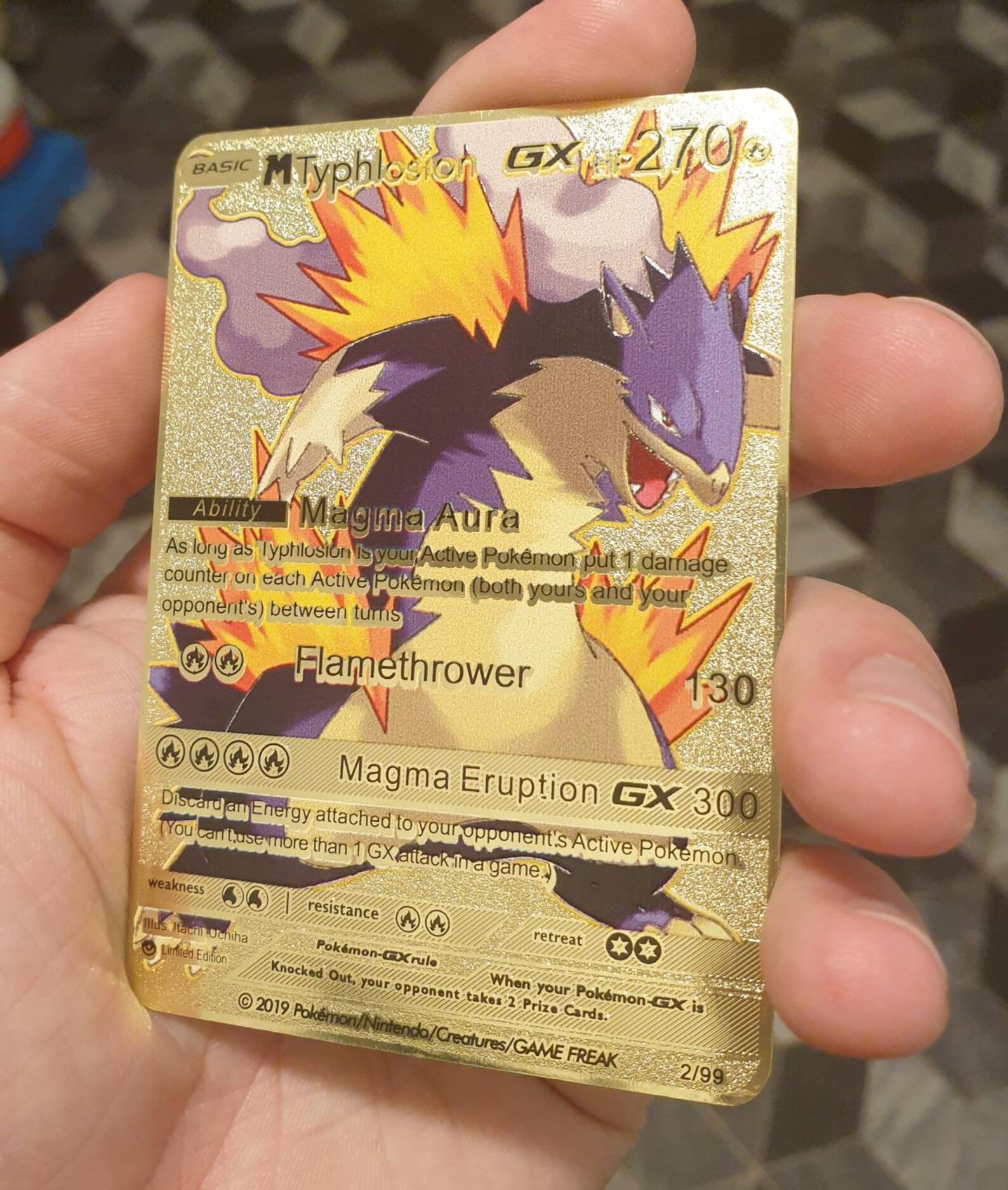 Pokemon Typhlosion Mega Evolution Card