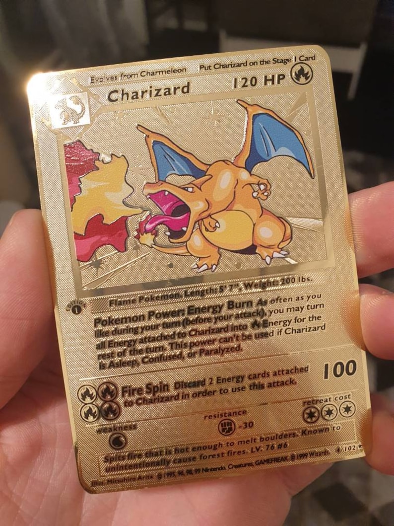 metal gold pokemon cards metal gold pokemon cards