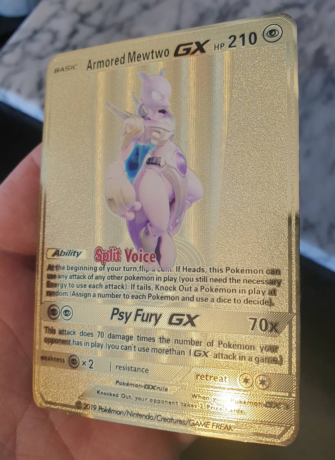 gold mewtwo pokemon card gold mewtwo pokemon card