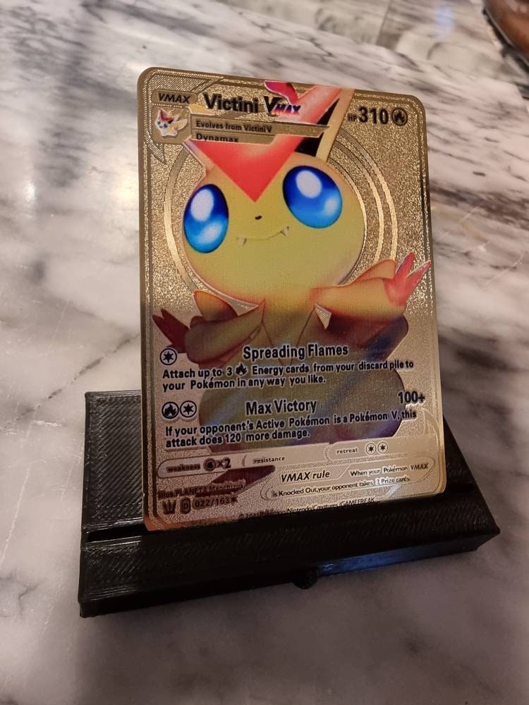 GOLD Victini Vmax Pokemon Karte Nach Maß Metall Glänzend Luxus - Etsy