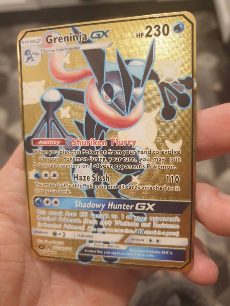 Ash Greninja EX XY20 GX Hidden Fates SV56 Card Shiny Pokemon | Etsy