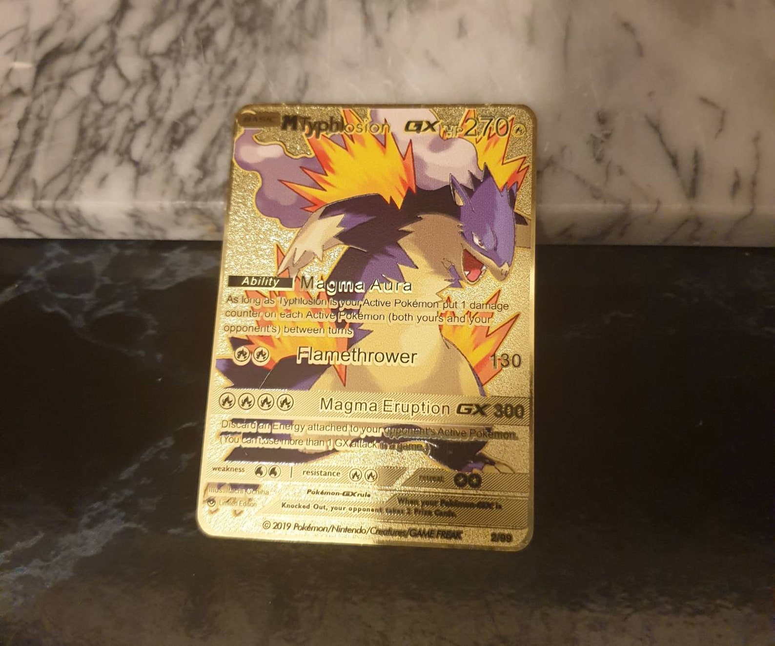 Pokemon Typhlosion Mega Evolution Card