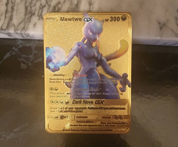 Mega Shiny Mewtwo Strikes Backs Evolution Pokemon Go Card X Y Etsy