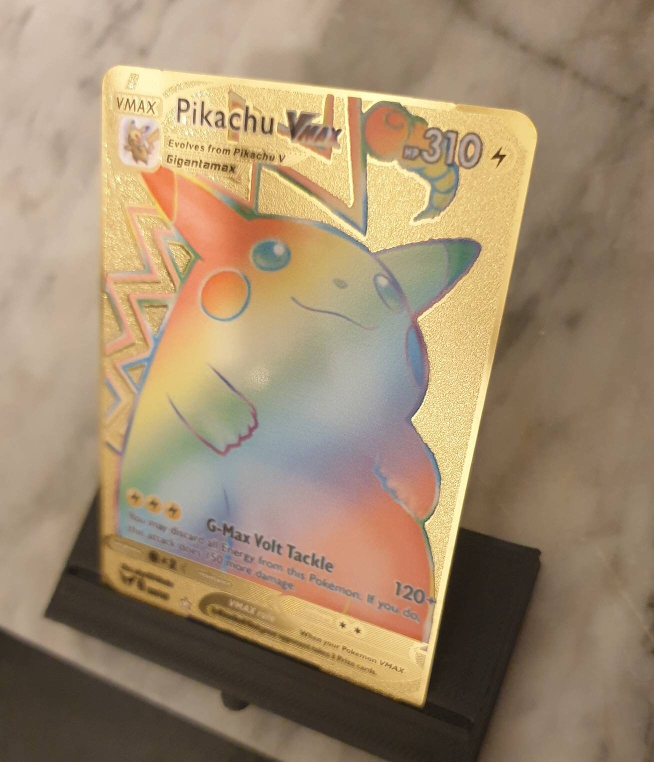Pokemon Pikachu Vmax Gold PELAJARAN