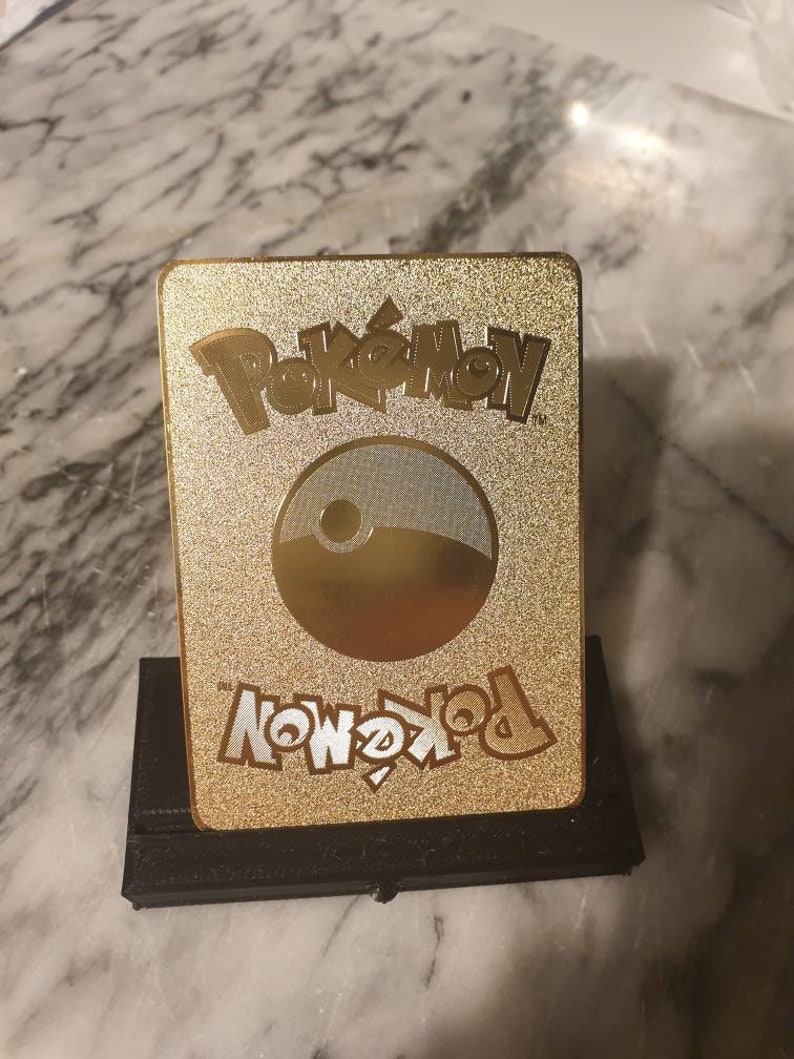 Gold Charizard Charmander Charmeleon GX Card Metal Custom Etsy