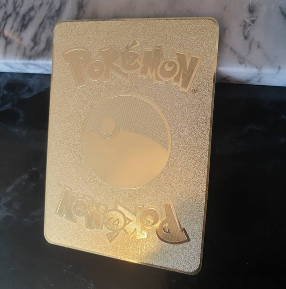 Gold Shiny Charizard V Pokemon Card Metal Champions Path Etsy