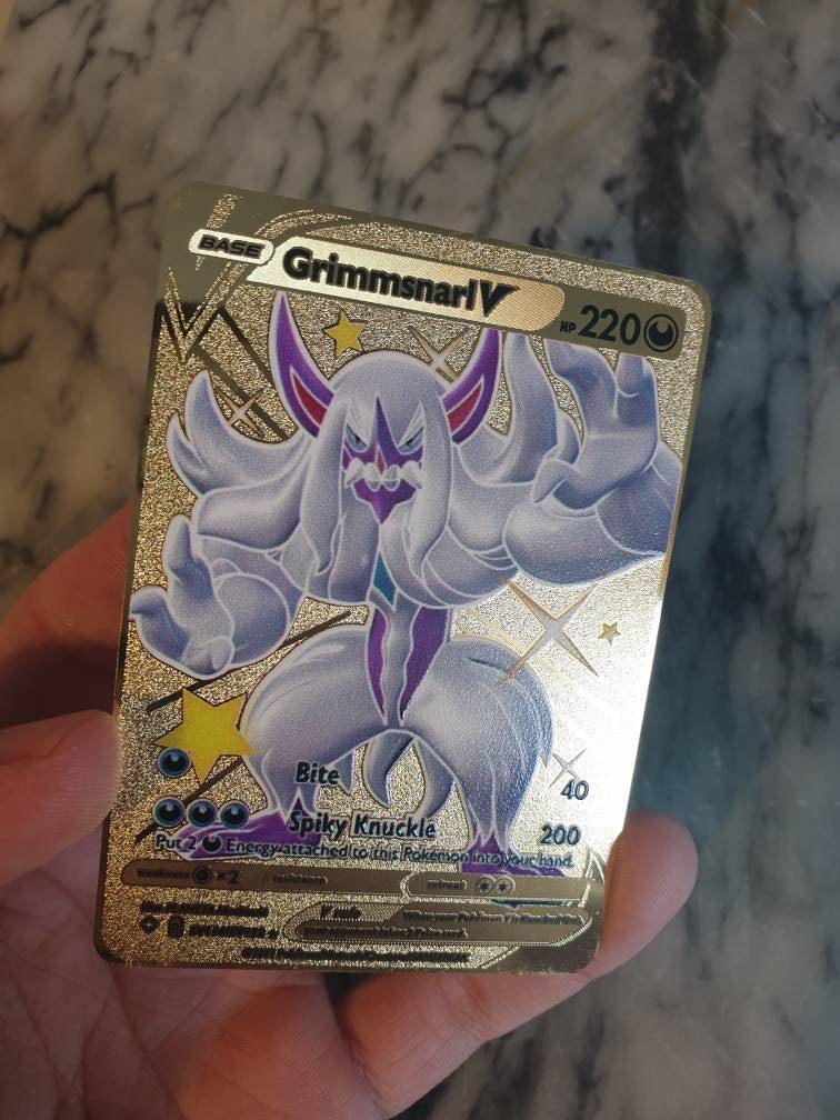 GOLD Shiny Grimmsnarl V Vmax Pokemon Card Secret Ultra Rare | Etsy UK
