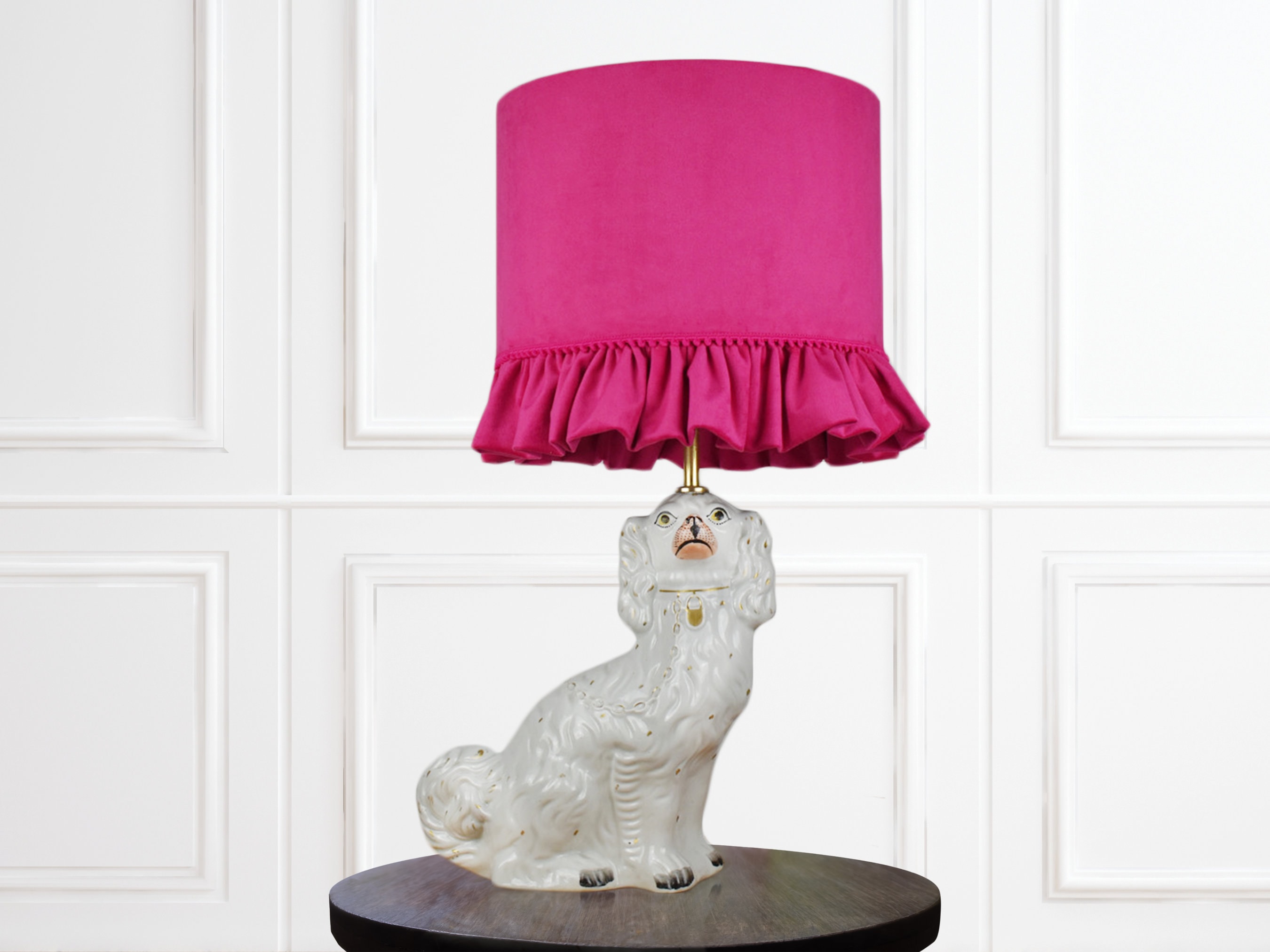 Vintage dog lamp best sale