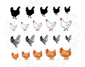 Chicken Nail Art Water Decals