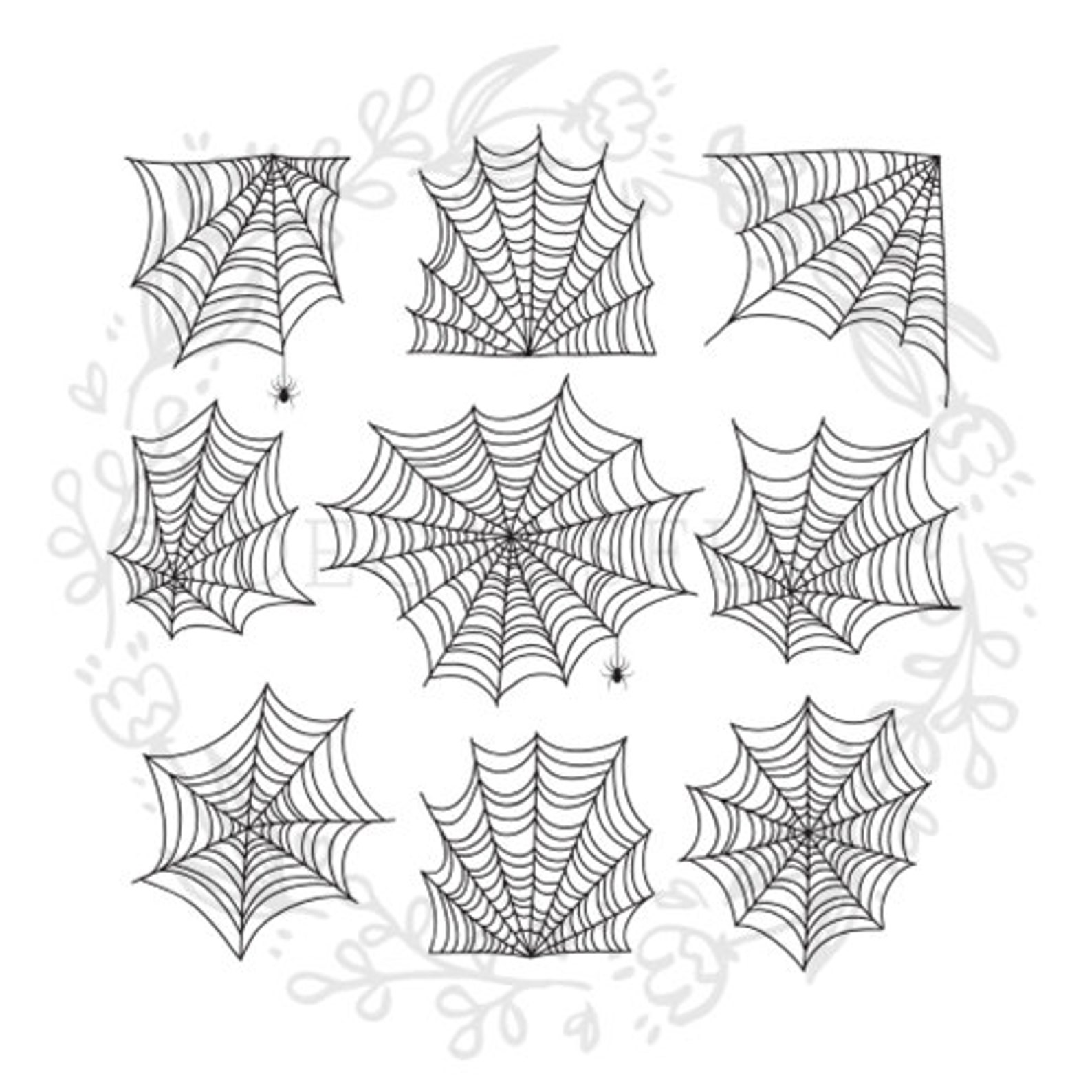 Halloween Spider Web Nail Art Water Decals - Etsy