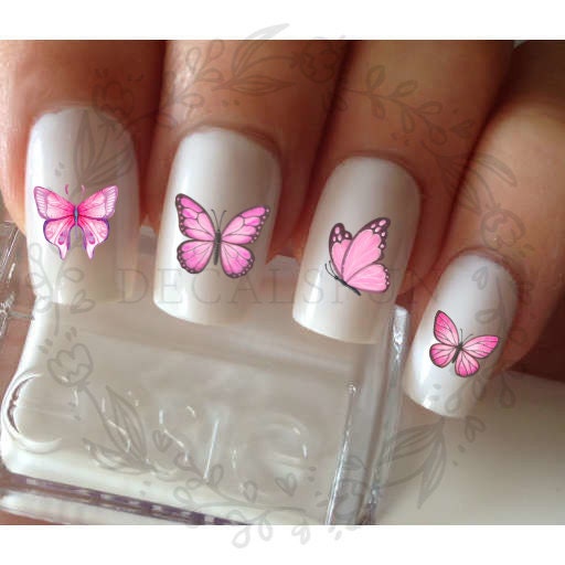 How to  butterfly nail art design by Cute Nails  YouTube