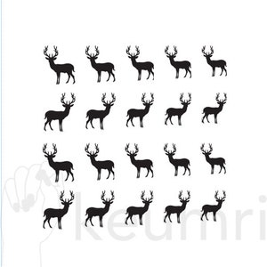 Deer Nail Art Water Decals