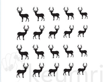 Deer Nail Art Water Decals