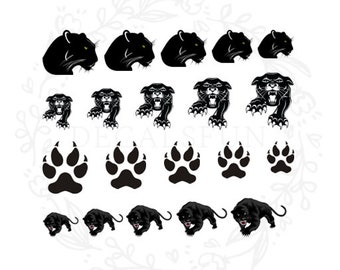 Black Panther Nail Art Water Decals