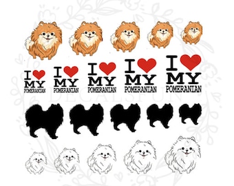 Pomeranian Nail Art Water Decals